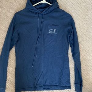 Vineyard Vines Navy Lightweight Hoodie